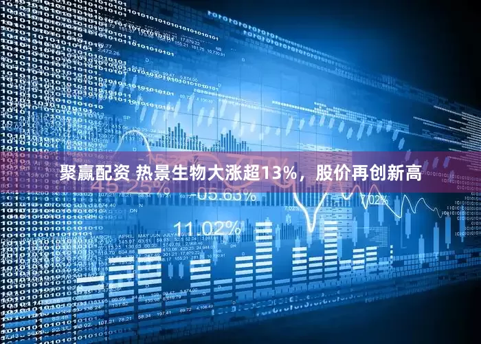 聚赢配资 热景生物大涨超13%，股价再创新高