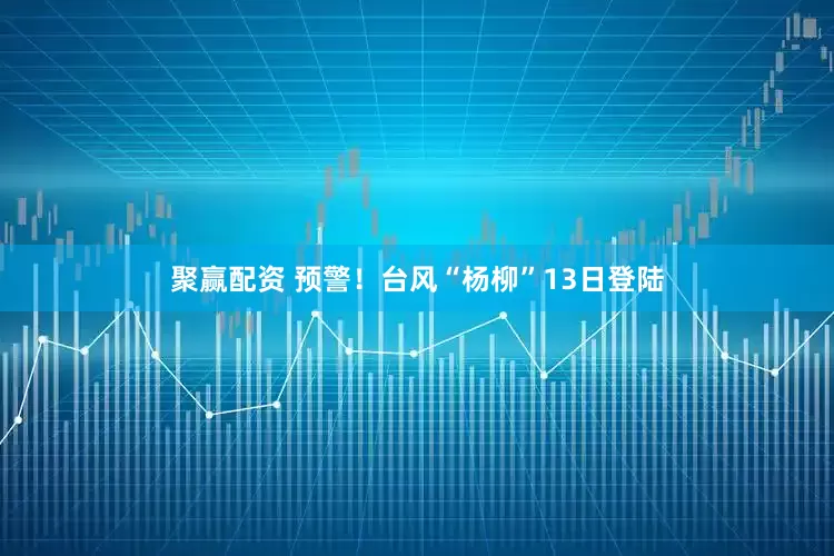 聚赢配资 预警！台风“杨柳”13日登陆